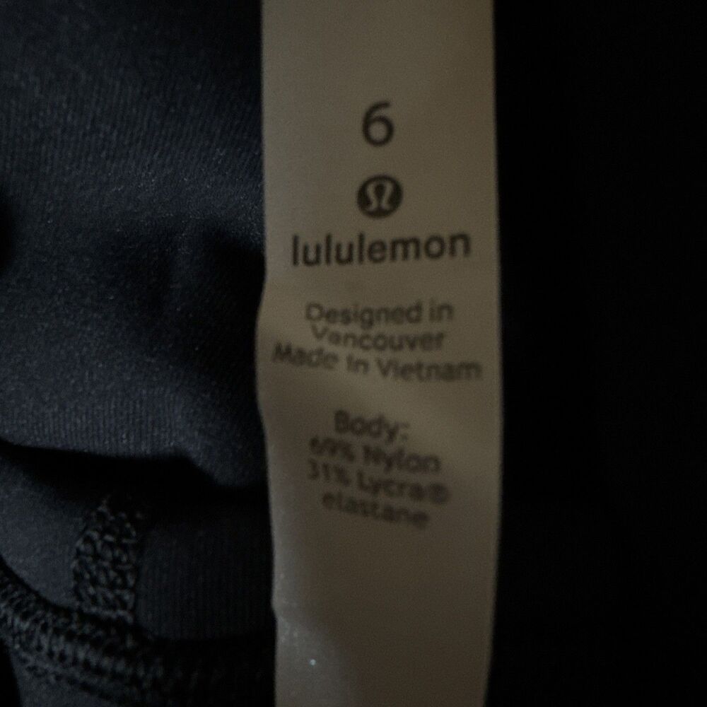 Lululemon Womens Wunder Under High Rise Leggings Black Sz 6 Yoga Running Gym EUC - Picture 3 of 8
